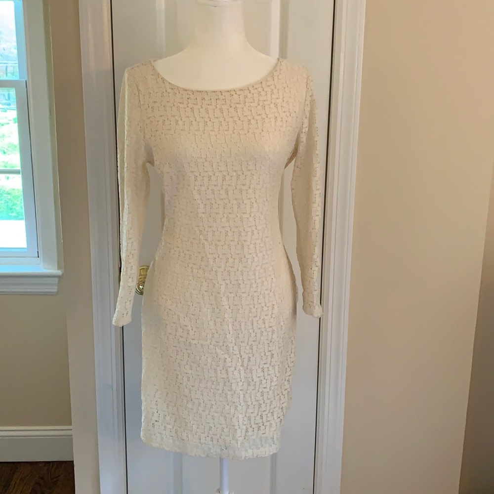 Banana Republic cream colored dress